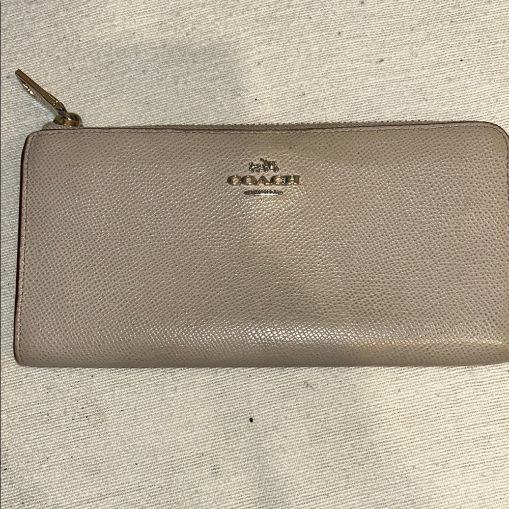 Coach Taupe Leather Wallet